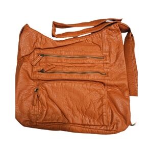 New Ampere Creations The Lisa Convertible Backpack Crossbody in Orange